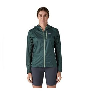 Patagonia Houdini Women's Forest Green Hooded Lightweight Jacket